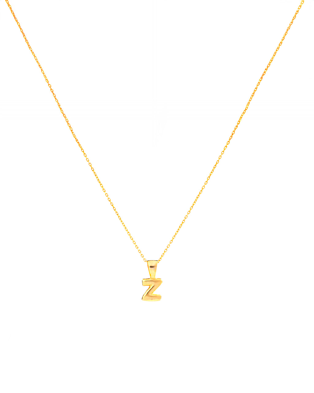 Letter Pendant with Necklace