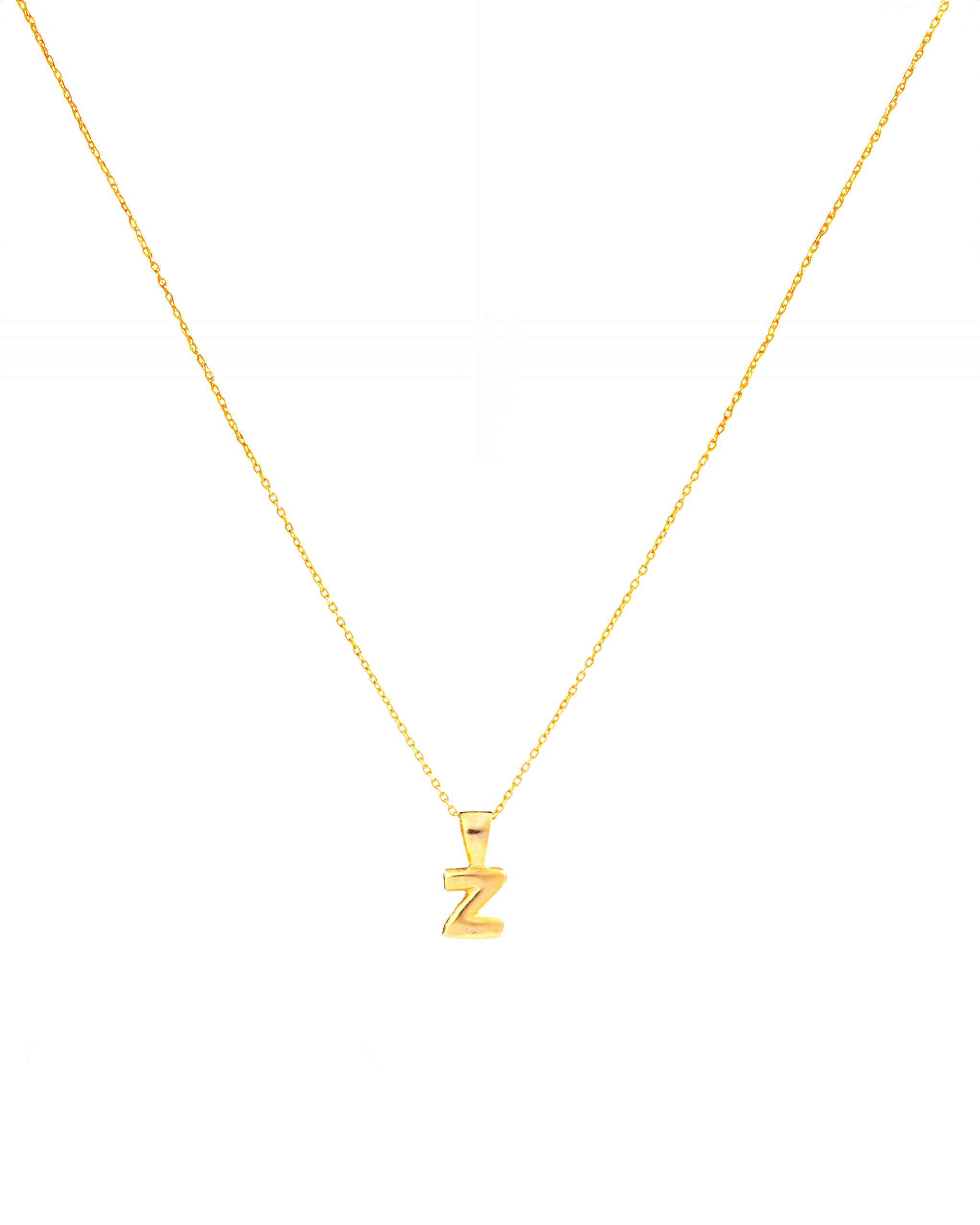 Letter Pendant with Necklace
