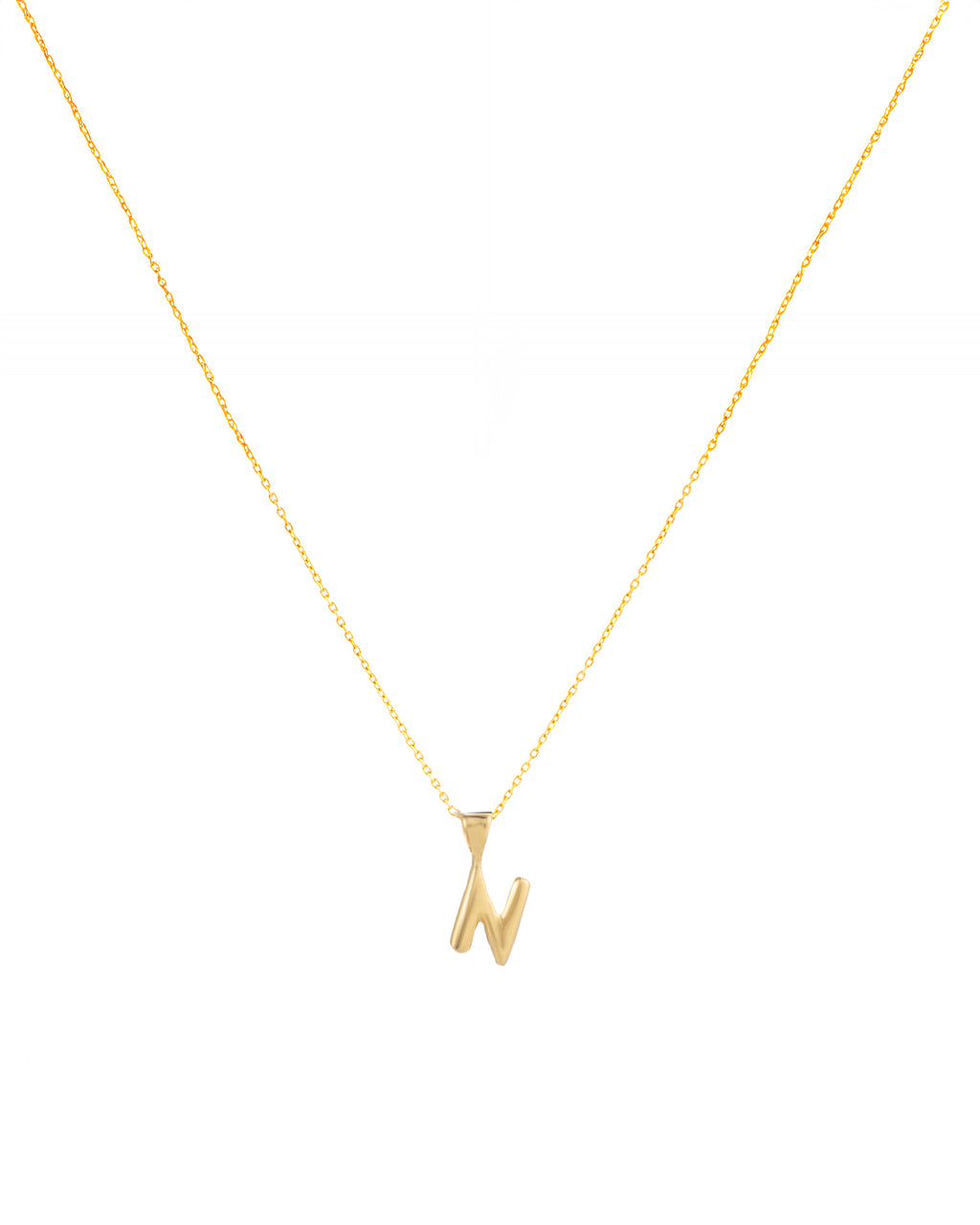Letter Pendant with Necklace